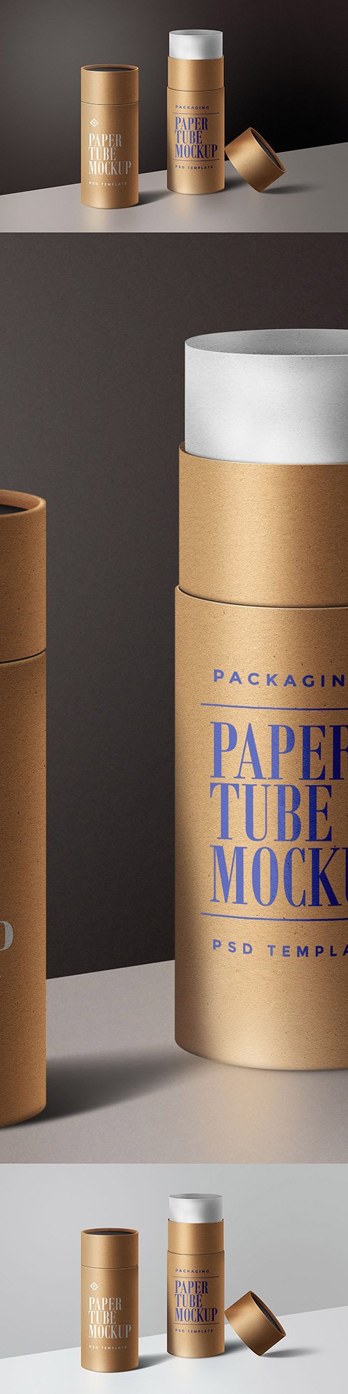 PSD Mock-Up - Paper Tube Packaging