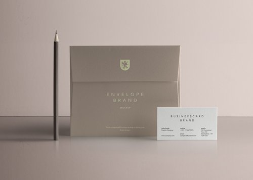 Envelope Card Brand Mockup