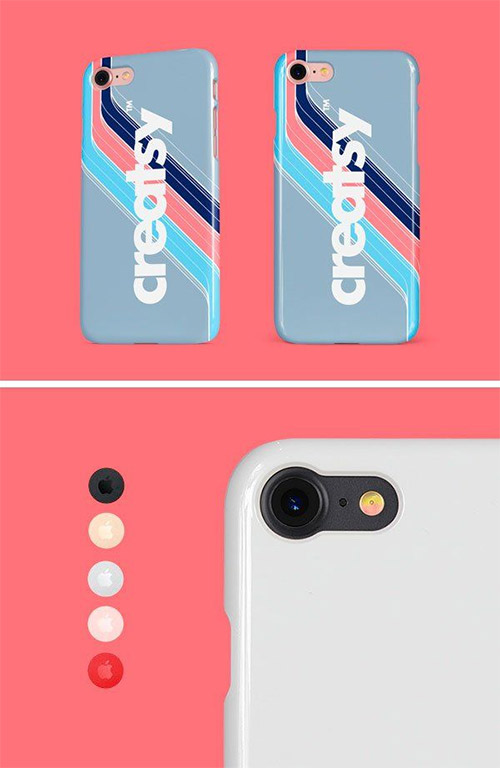 PSD Mock-Ups - iPhone Glossy Snap Case