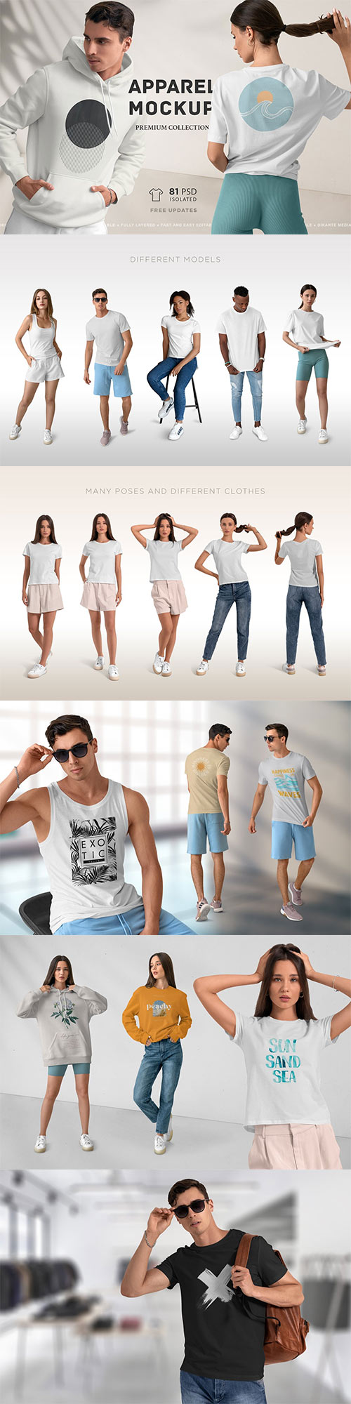Isolated Apparel MockUps Collection 7178699