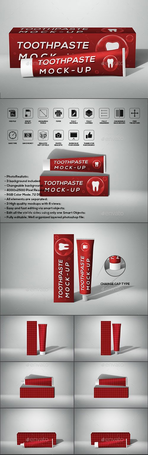 Toothpaste Mock-Up Set 20514636