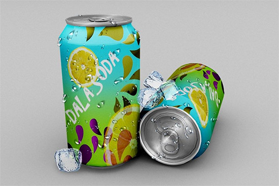 PSD Mock-Up - Soda Can