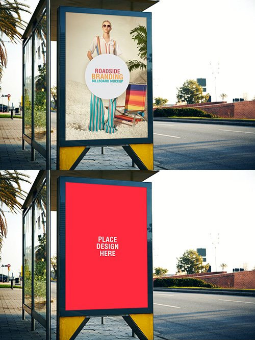 PSD Mock-Up - Roadside Branding Billboard