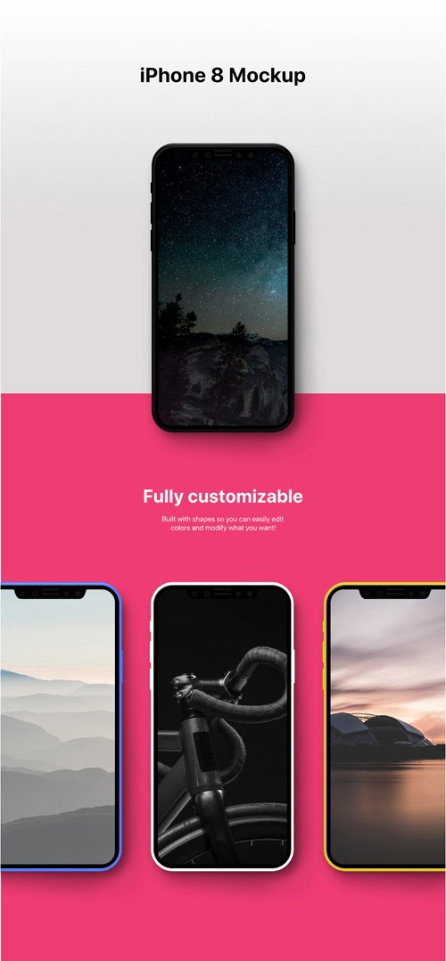 PSD Mock-Up - iPhone 8