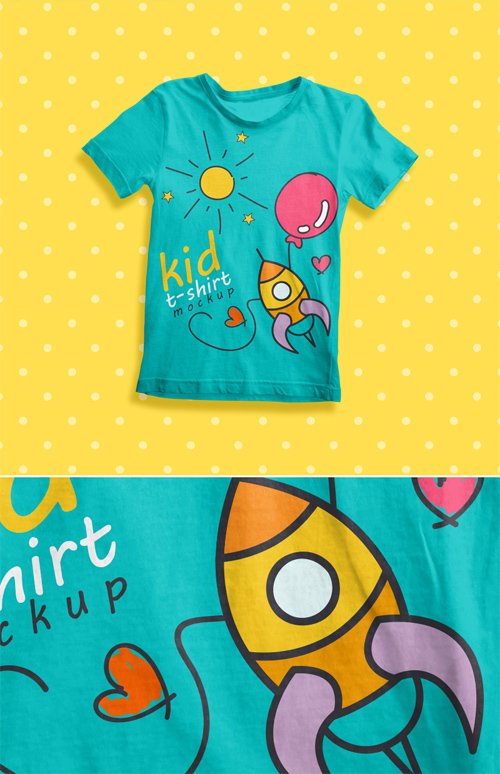 PSD Mock-Up - Kid t-Shirt