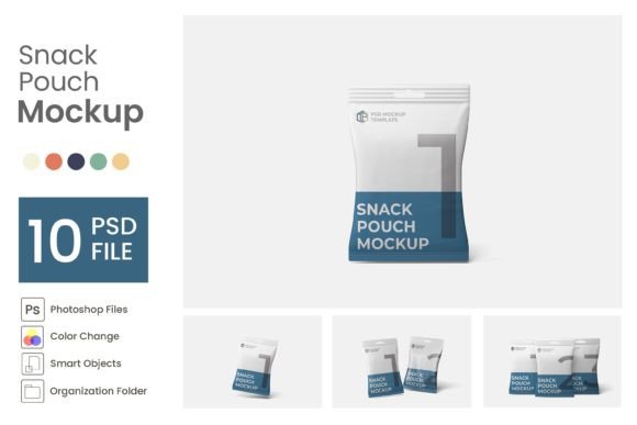 Snack Pouch Mockup
