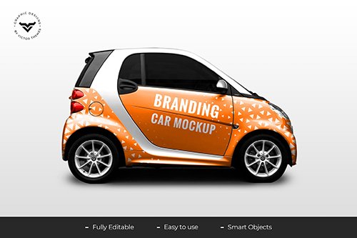 Car Branding Mockup Template