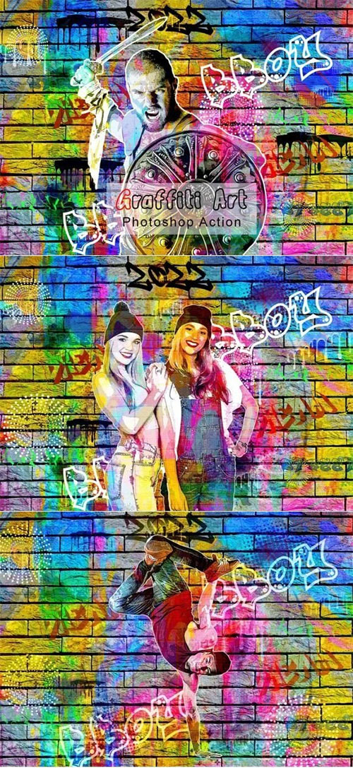 Graffiti Art Photoshop Action 4751742
