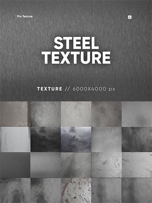 20 Steel Textures HQ 7374081