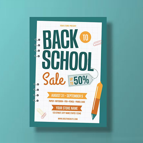 Back to School Sale Flyer