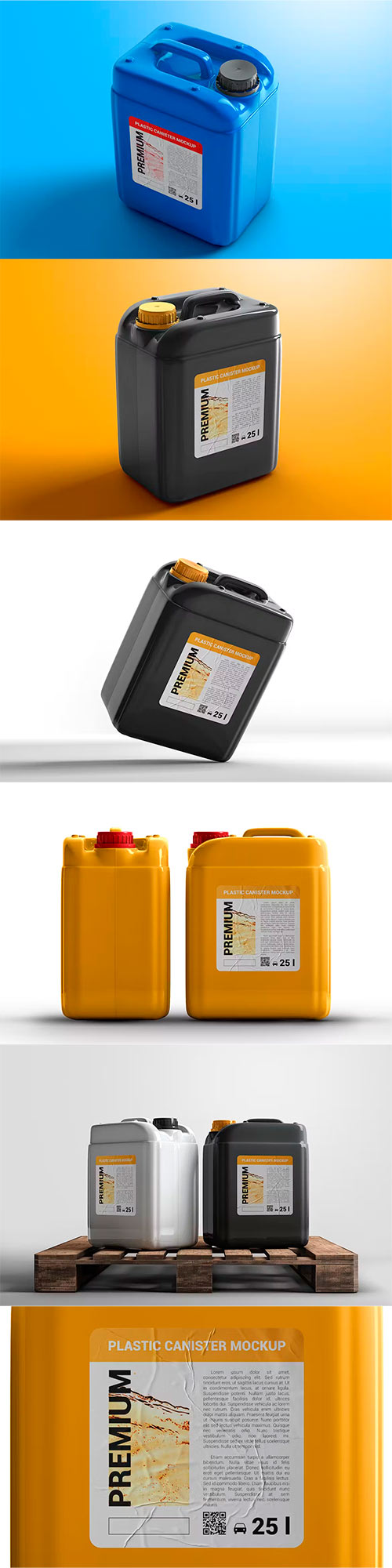 Plastic Canister Mockup