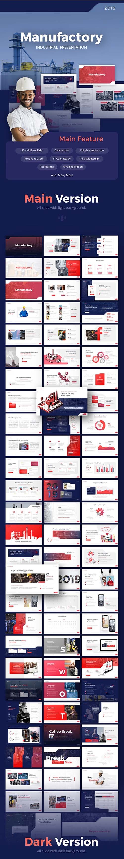 Manufactory Industry PowerPoint Template