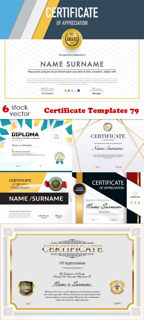 Vectors - Certificate Templates 79
