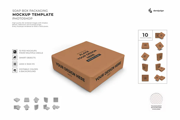 Box Packaging Mockup Template Bundle 2069518