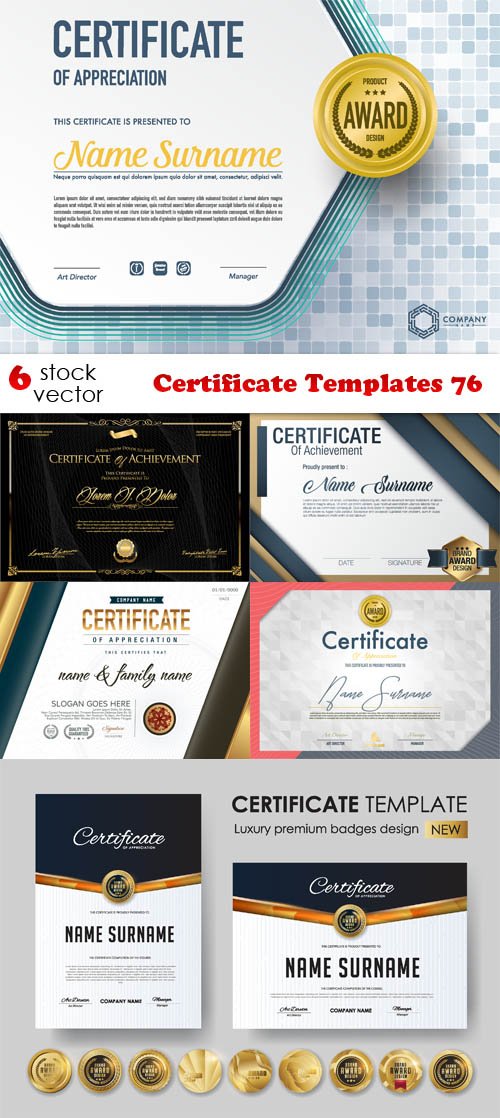 Vectors - Certificate Templates 76