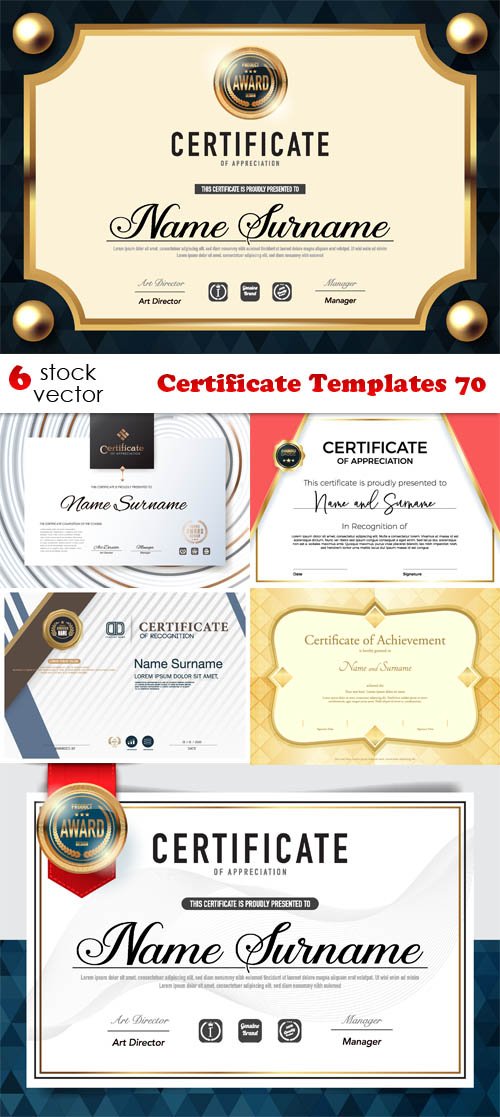 Vectors - Certificate Templates 70