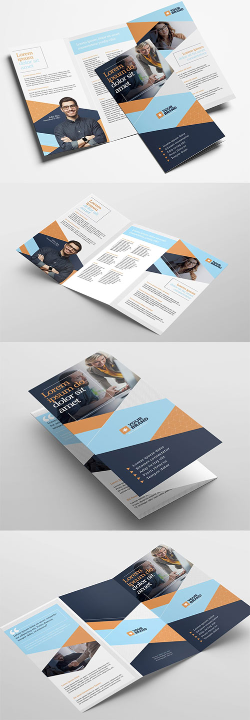 Business Trifold Brochure Layout 322611438