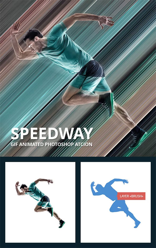 Speedway Gif Animated Photoshop Action 19475304
