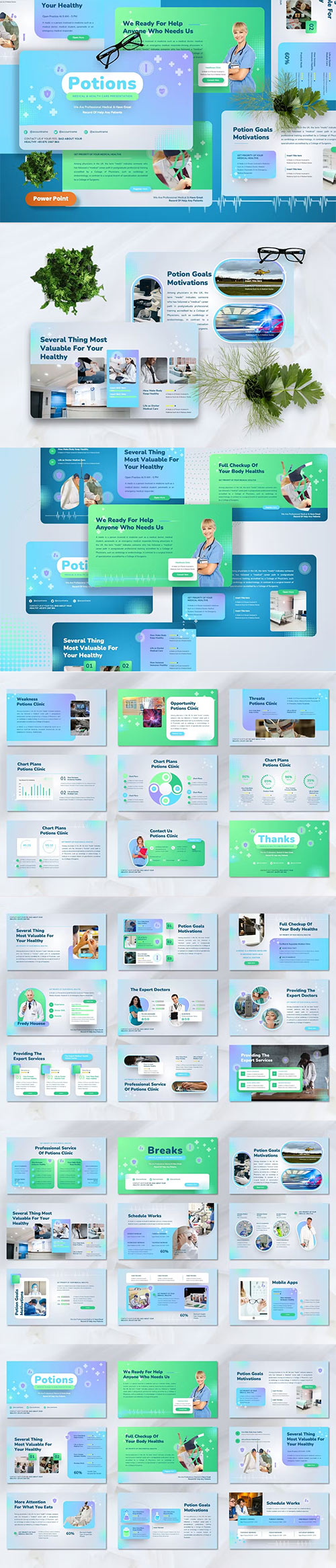 Potions - Medical & Healthcare Powerpoint Template