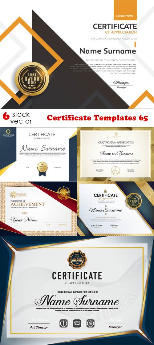 Vectors - Certificate Templates 65