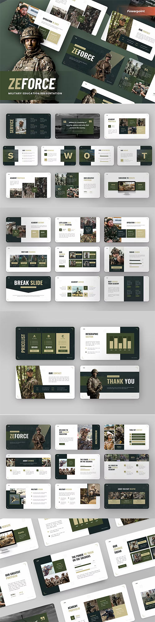 Zeforce - Military Education Powerpoint Template
