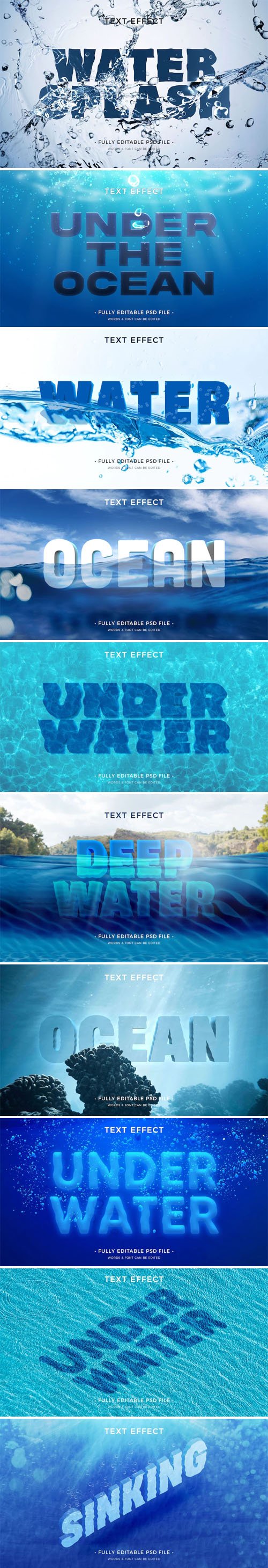 10 Creative Underwater Text Effects for Photoshop