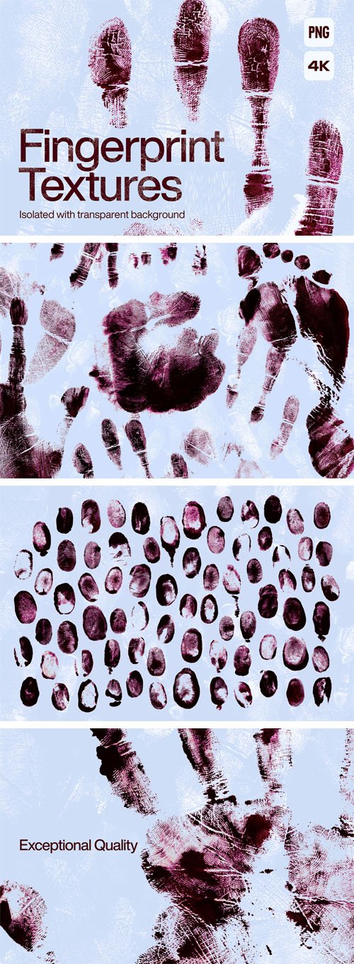 100+ Fingerprint PNG Textures 4k