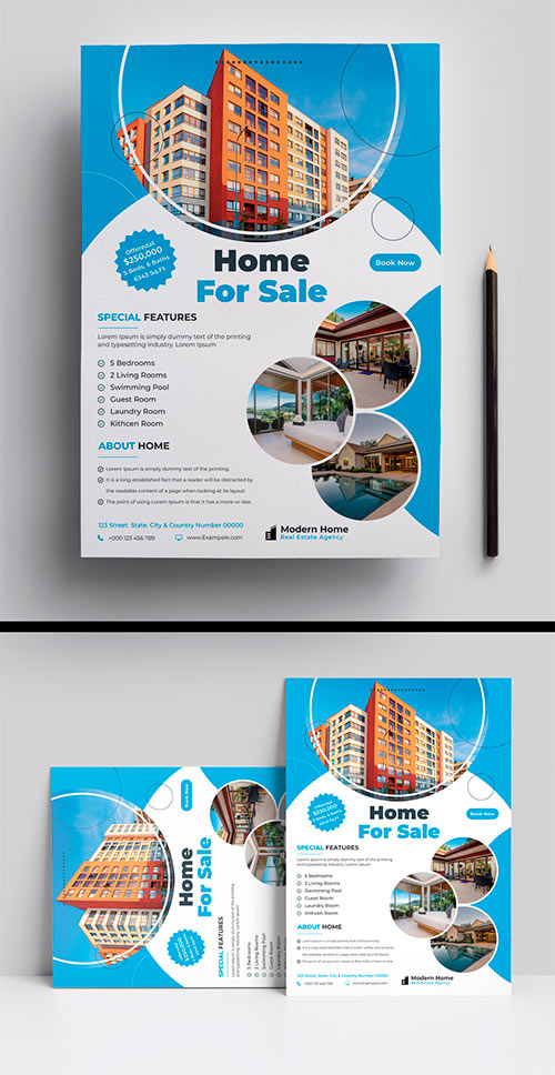 Real Estate Property Flyer Layout 524132786