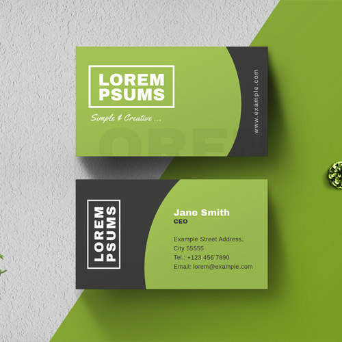 Clean Business Card Layout 512658156