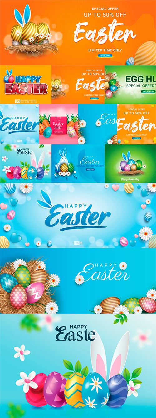 Happy Easter Vector Graphics 6