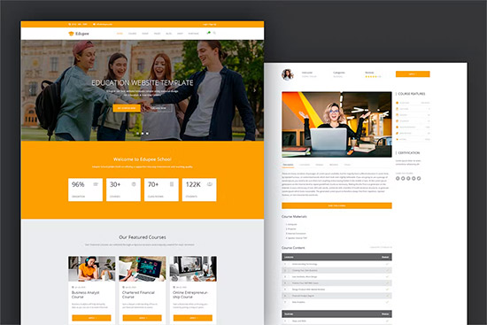Edupee - University and Online Learning Template