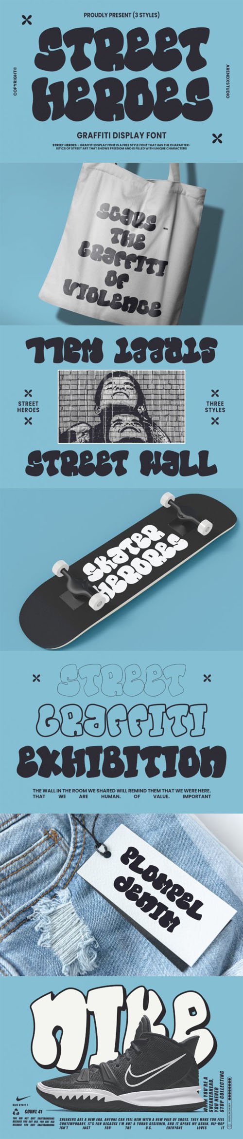 Street Heroes - Graffiti Display Font