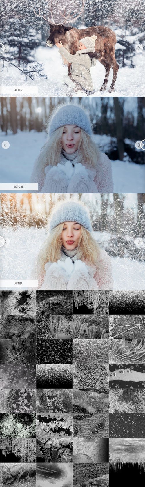 Frost Overlay Collection - 30 Creative Winter Overlays