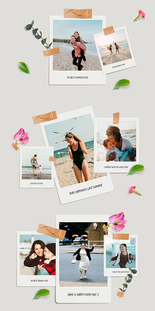 Polaroid Photo Templates 12715372