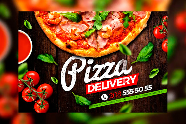 Pizza Delivery Flyer 8HN33QN