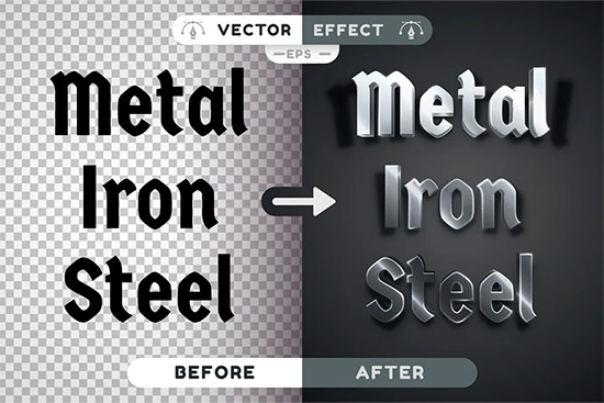 Metal - Editable Text Effect 12727875