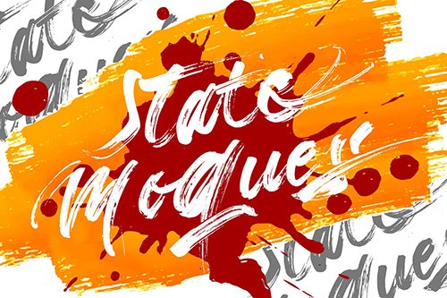 State Moques - Brush Script Font