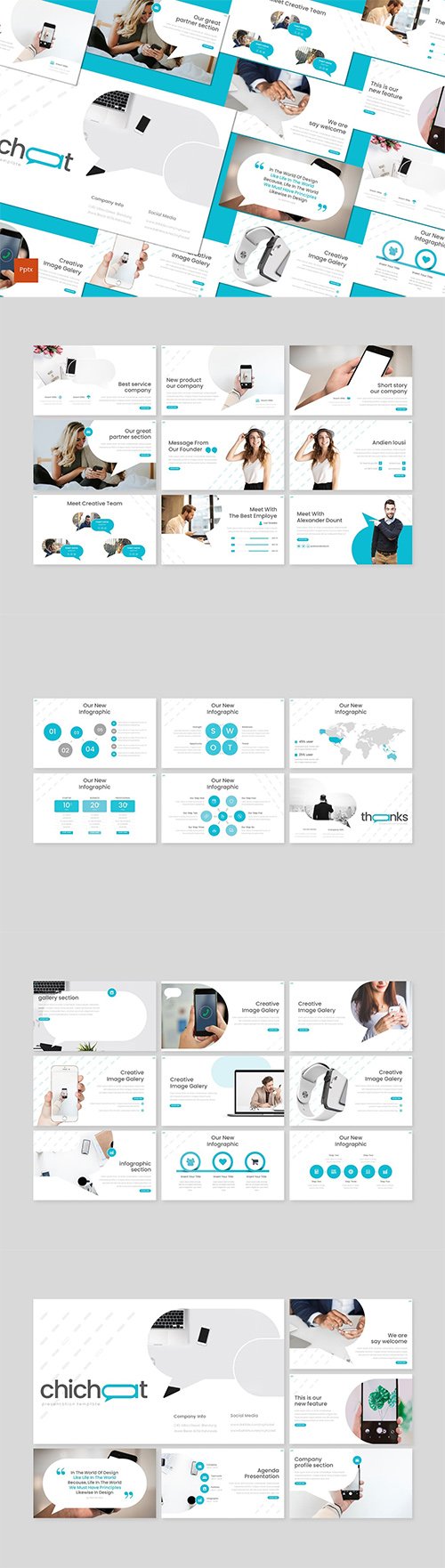 Chichat - Powerpoint, Keynote and Google Slides Templates