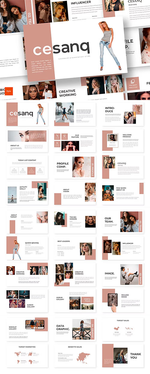 Cesanq - Lookbook Powerpoint Template