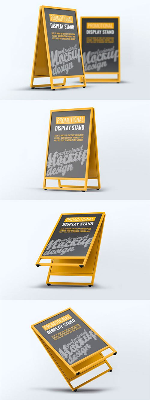 Promotional Display Stand Mock-Up MMXBFVH