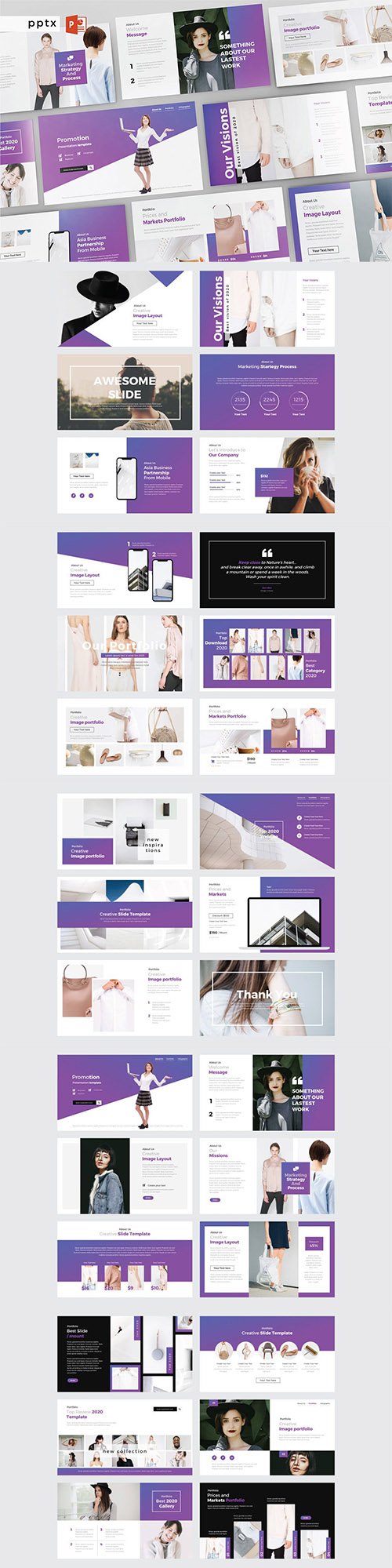 Promotion - Multipurpose Powerpoint, Keynote and Google Slides Templates