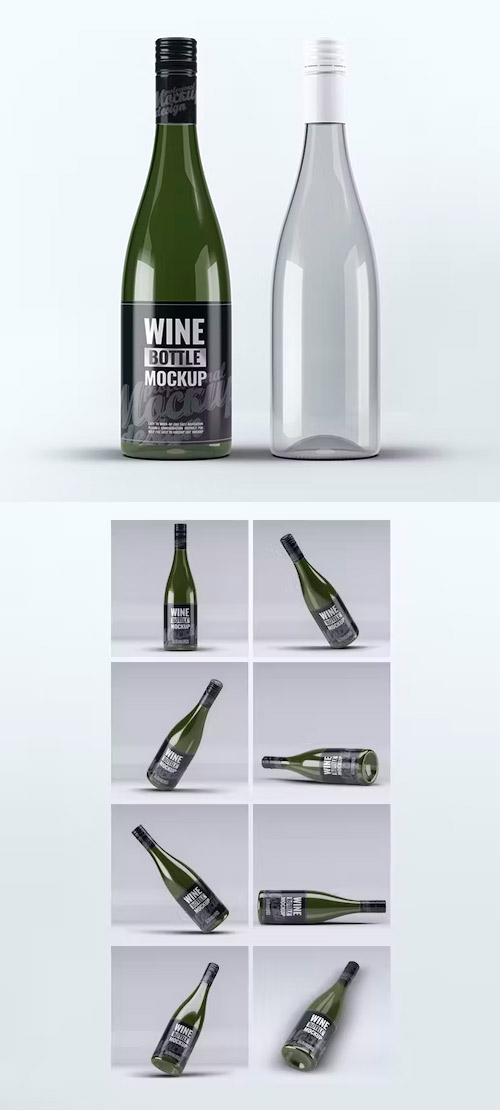 Wine Bottle Mock-Up XJNNCRD