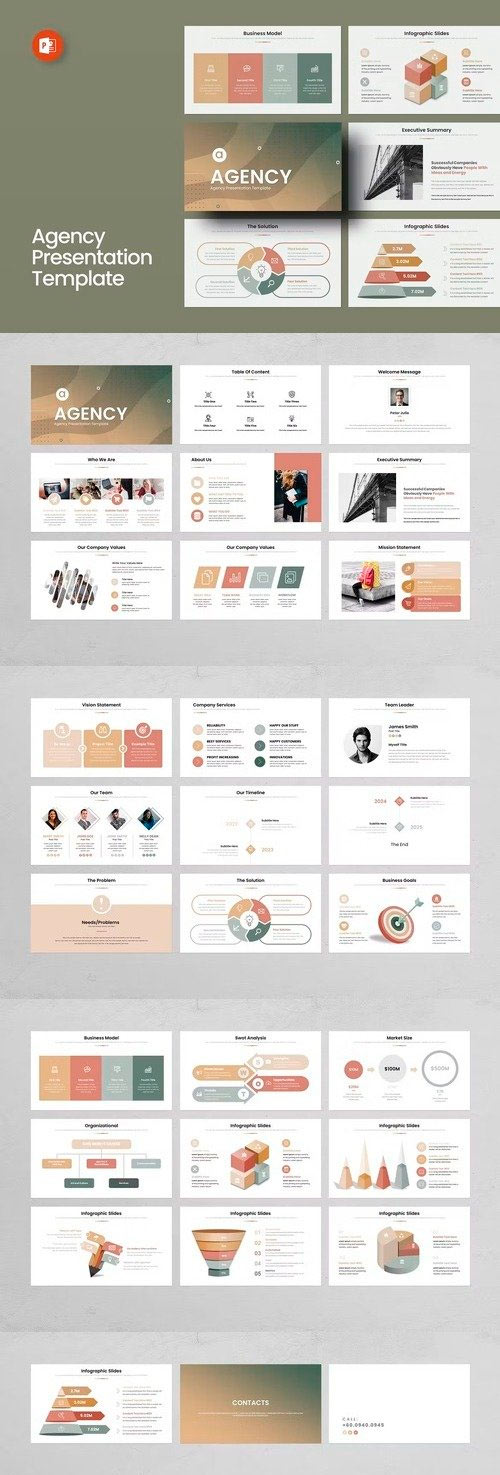 Agency PowerPoint Presentation Template BXK64M9