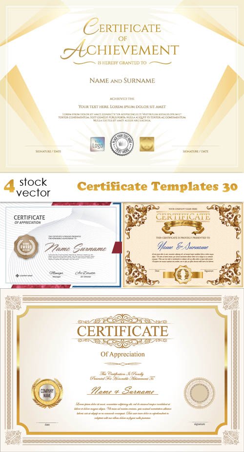 Vectors - Certificate Templates 30