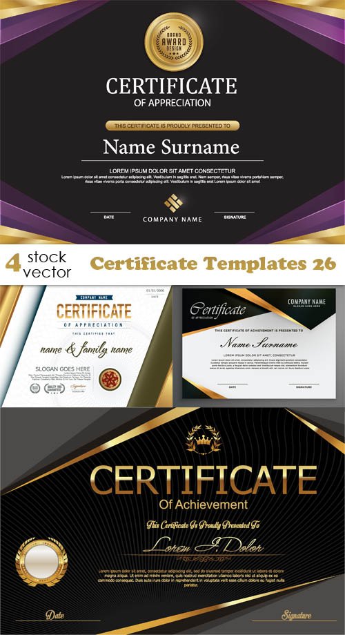 Vectors - Certificate Templates 26