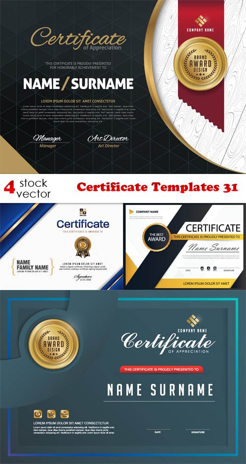 Vectors - Certificate Templates 31