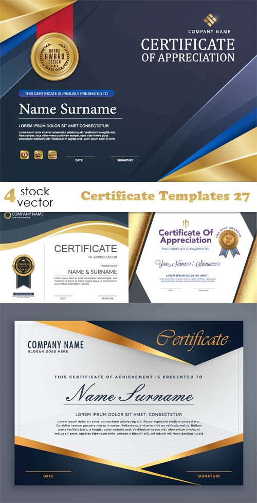 Vectors - Certificate Templates 27