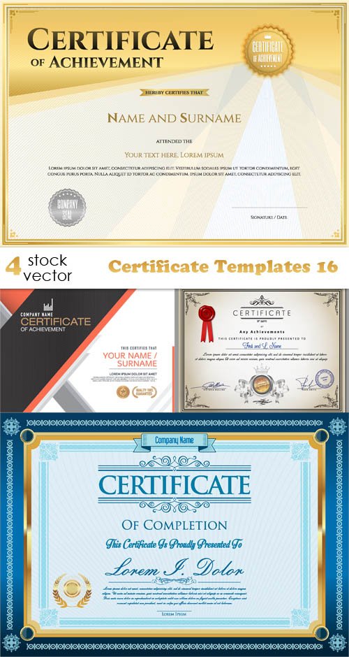 Vectors - Certificate Templates 16