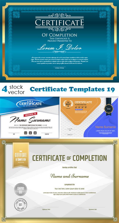 Vectors - Certificate Templates 19