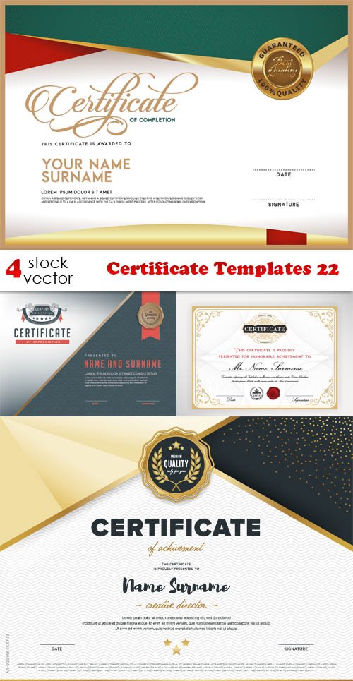 Vectors - Certificate Templates 22
